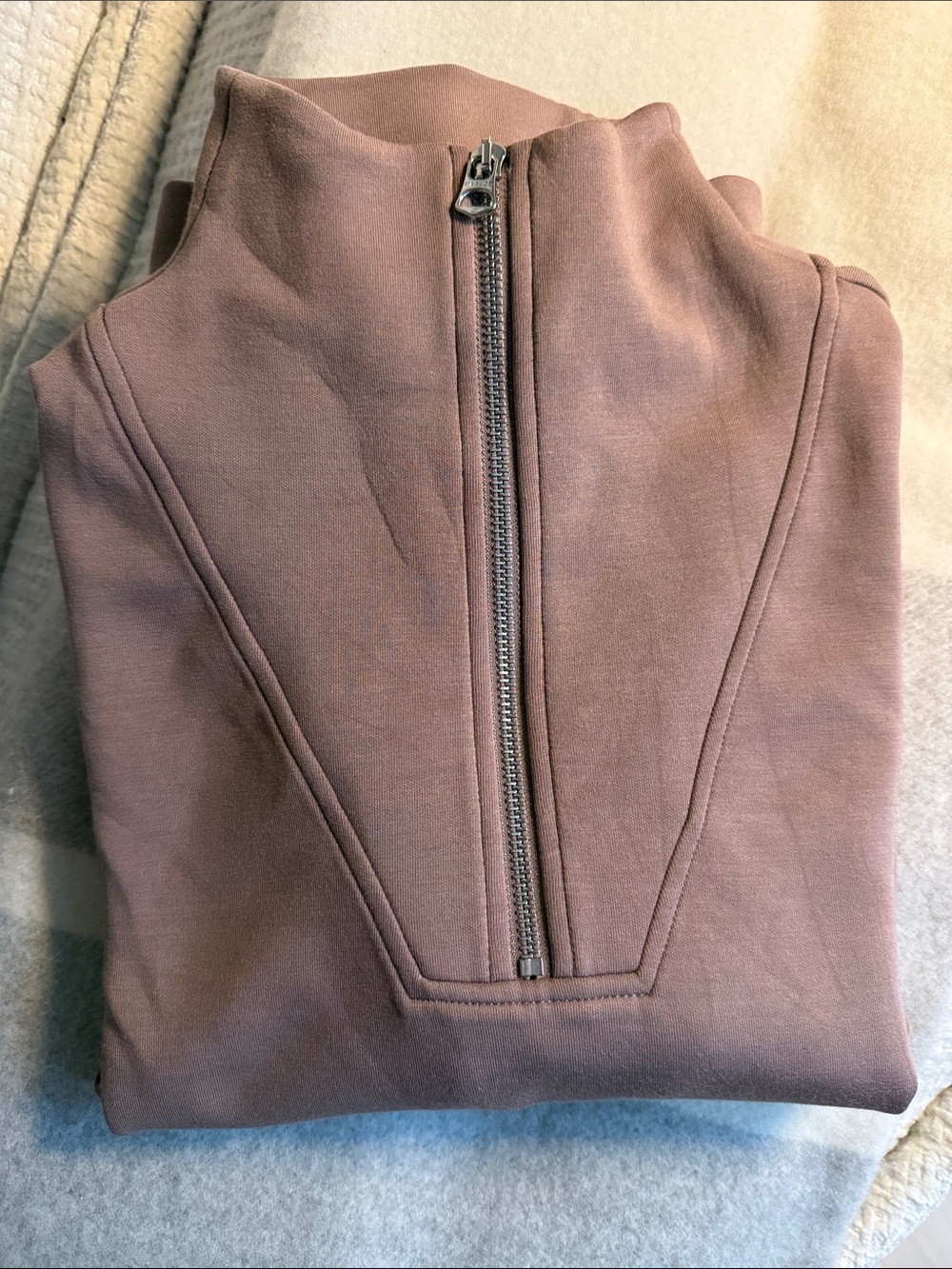 Varley double soft hawley half zip sweatshirt, XS